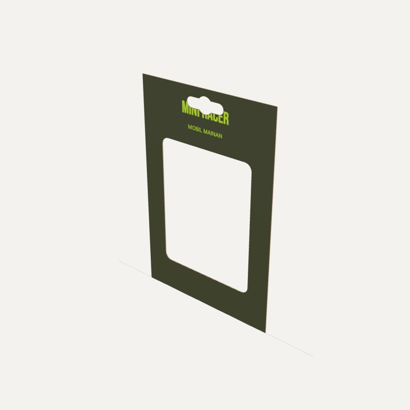 Kartu Blister dengan contoh desain