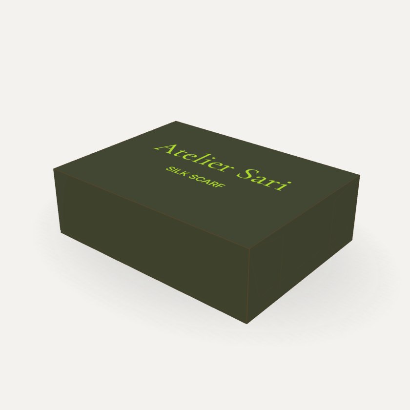 Kotak Hadiah Flap dengan contoh desain