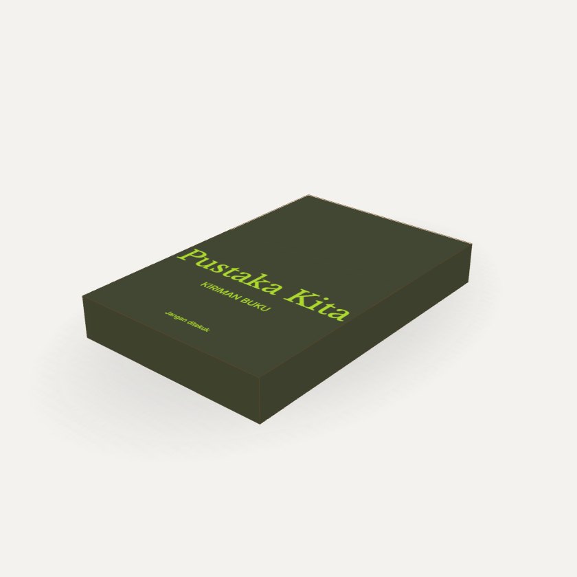 Pembungkus Buku dengan contoh desain