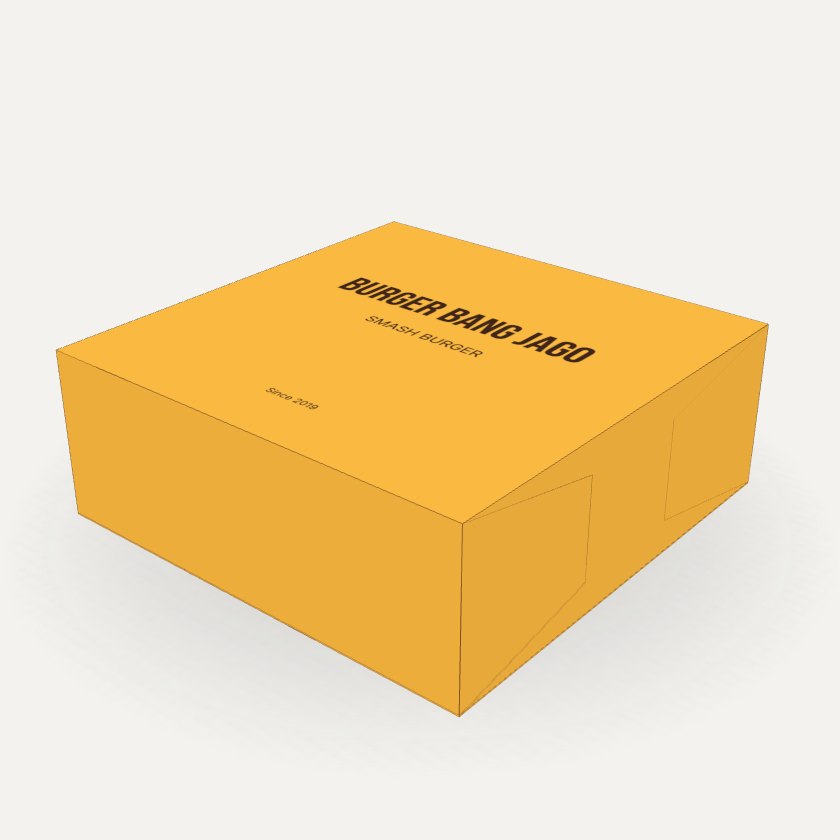 Burger Box dengan contoh desain