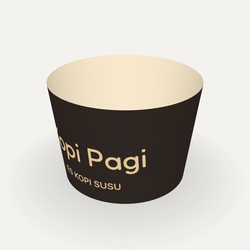 Cup Sleeve dengan contoh desain