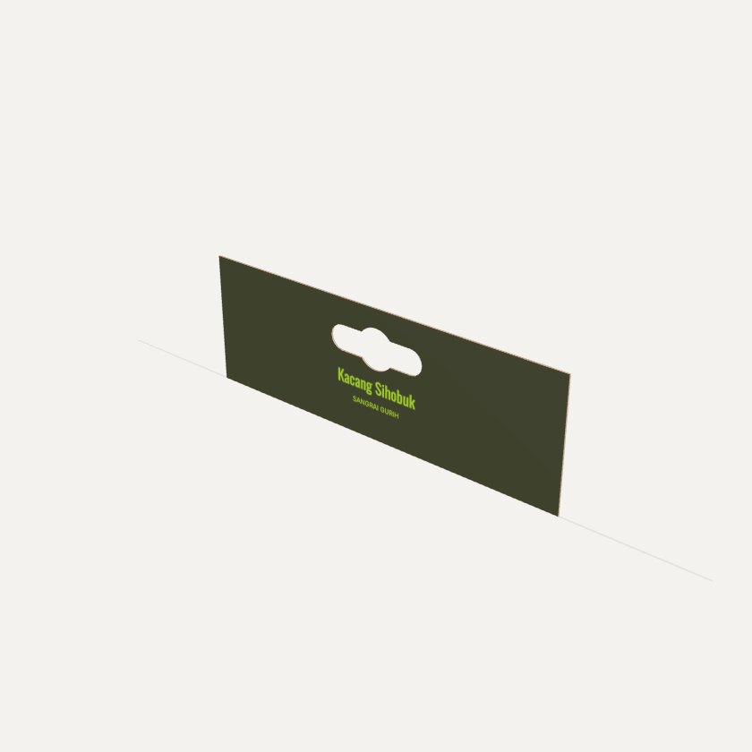 Header Card (Kartu Plastik) dengan contoh desain
