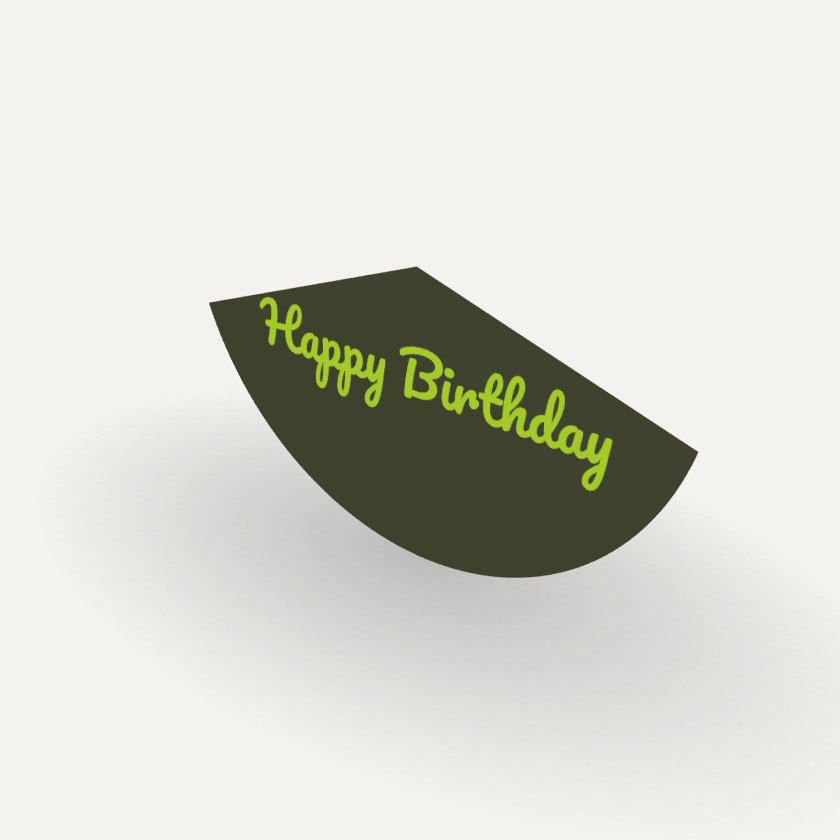 Topi Ulang Tahun dengan contoh desain