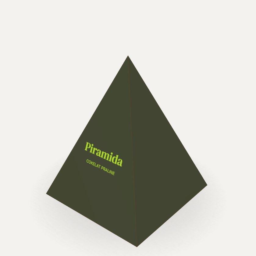 Kotak Piramida dengan contoh desain