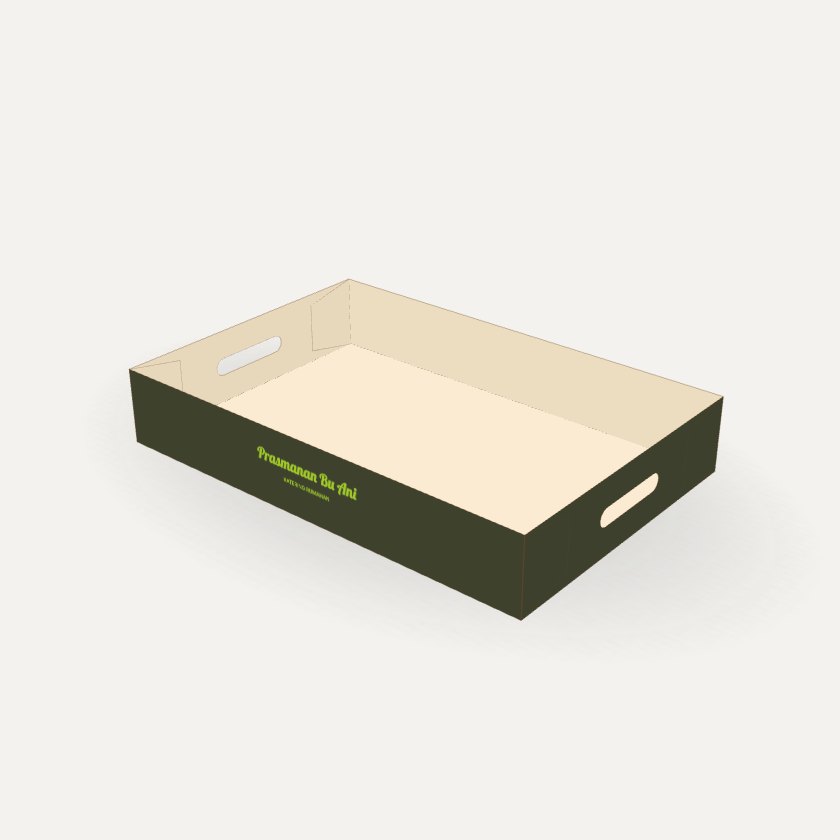 Nampan Kertas dengan contoh desain