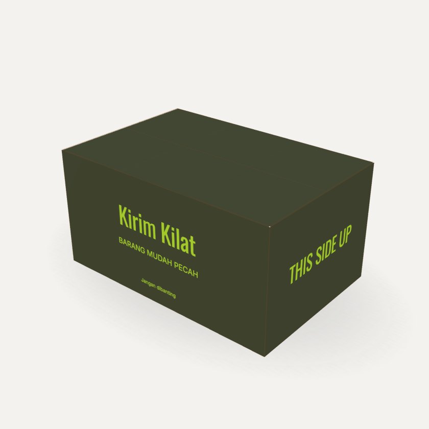 Kardus Pengiriman (RSC) dengan contoh desain