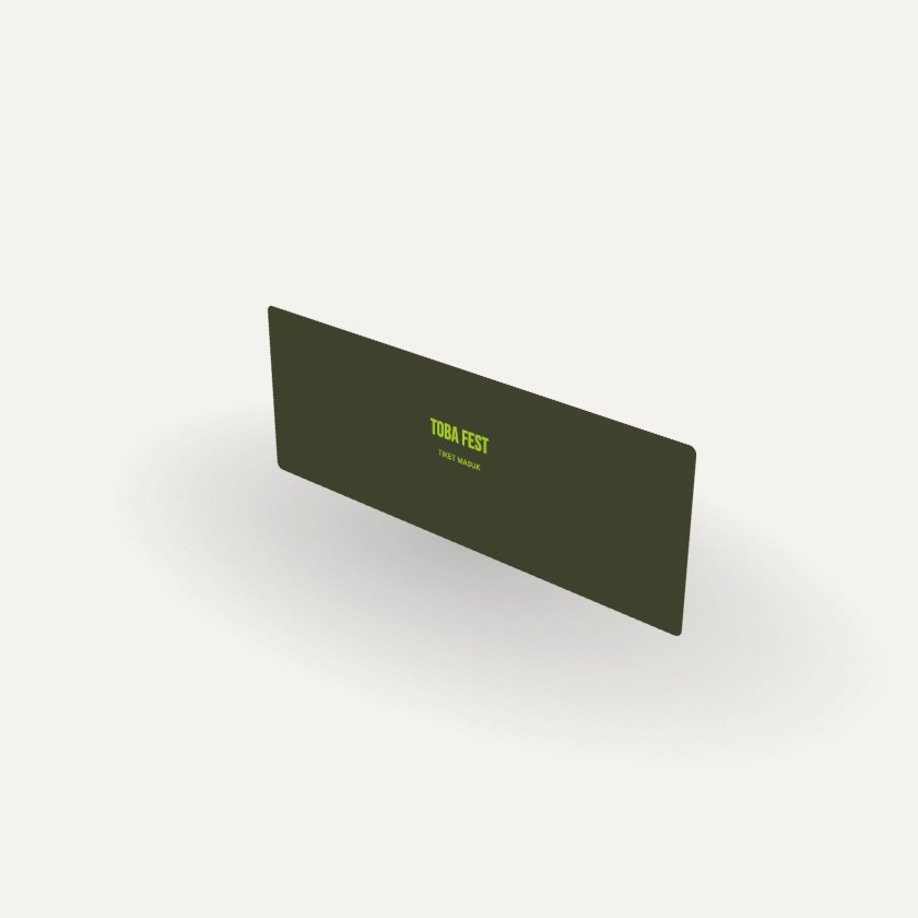 Tiket Sobek dengan contoh desain