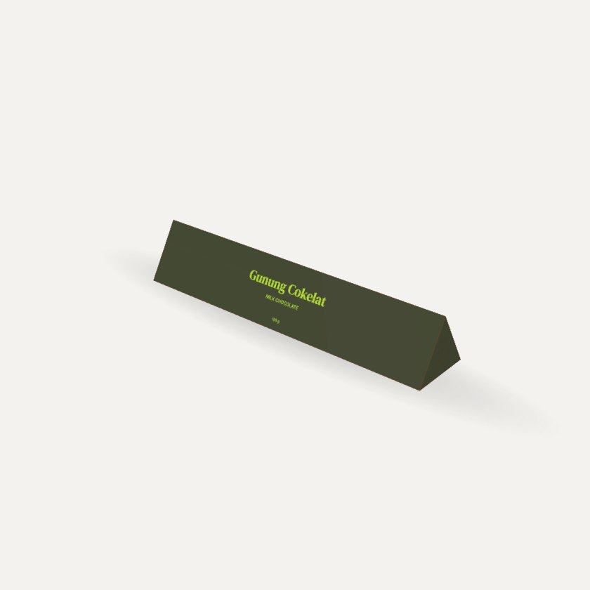 Kotak Toblerone (Prisma Tidur) dengan contoh desain