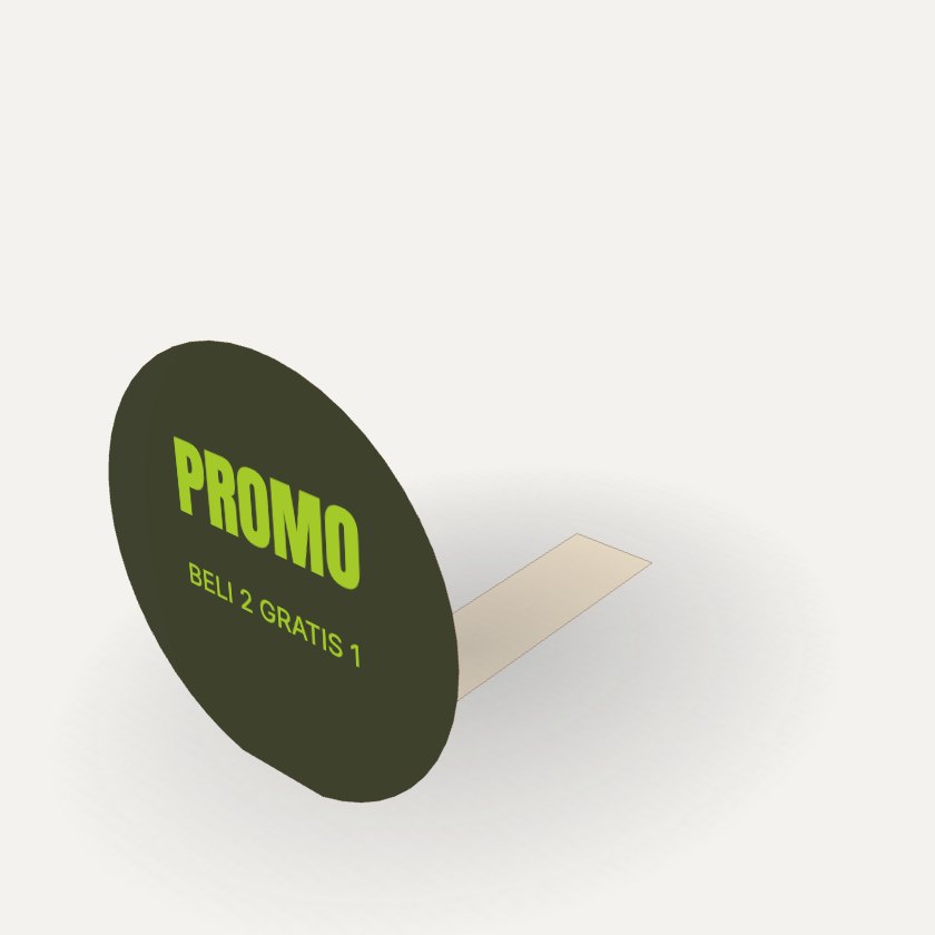 Wobbler Rak dengan contoh desain